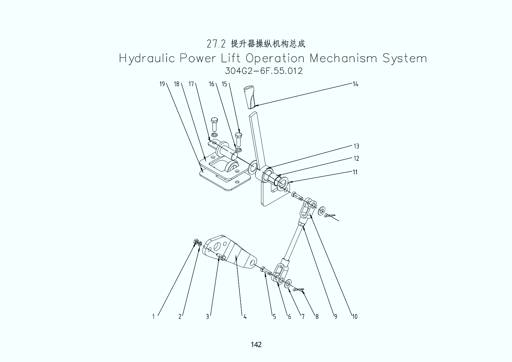 27.2 Hydraulic Power Lift Operation Mechanism System