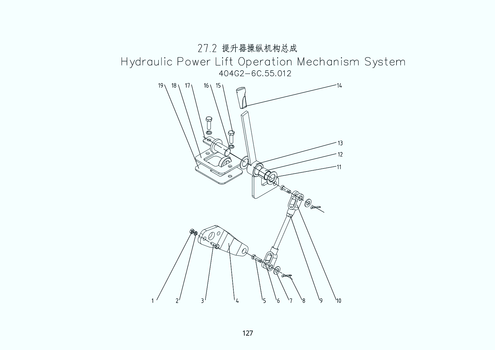 27.2 Hydraulic Power Lift Operation Mechanism System
